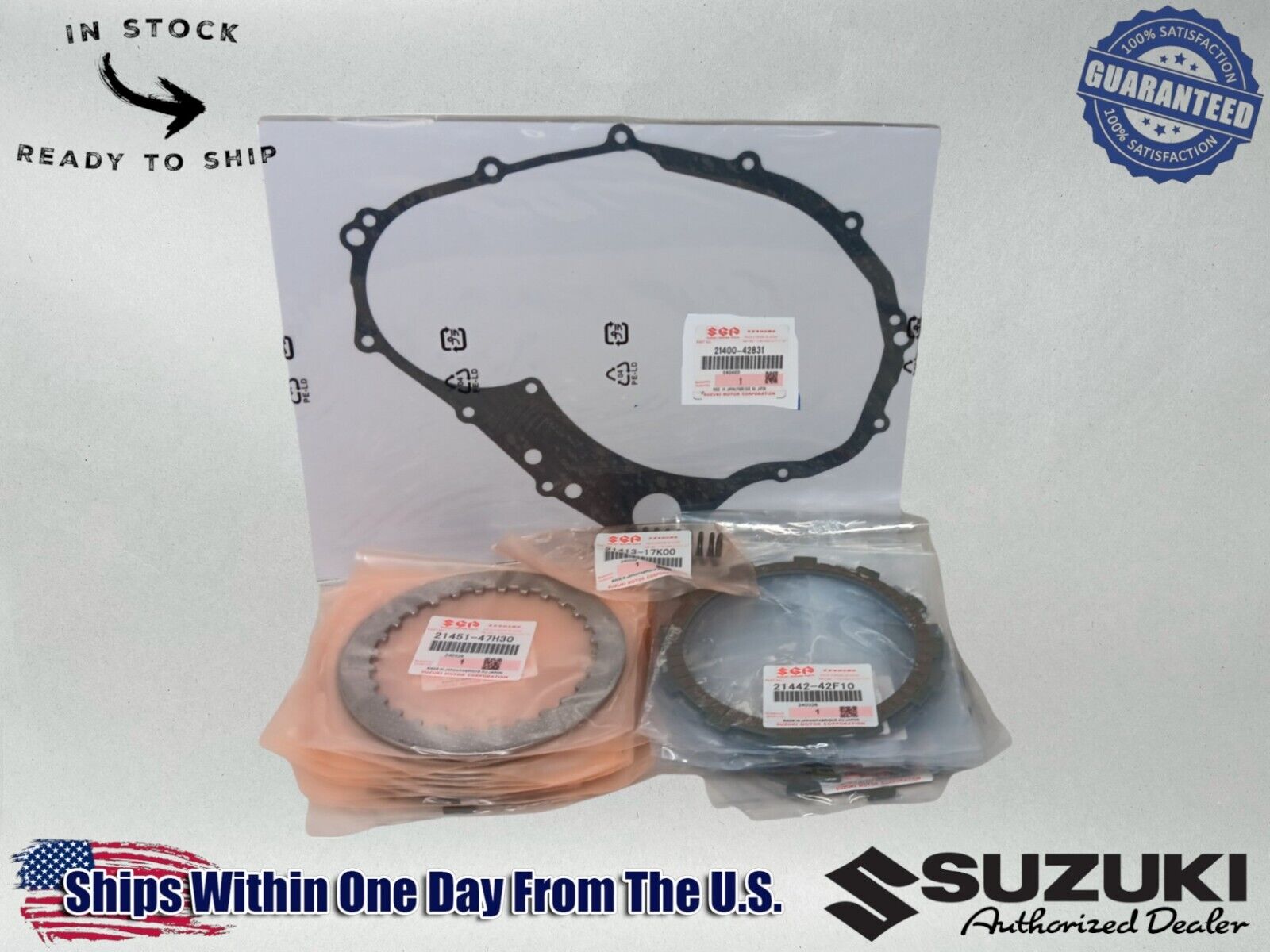 Suzuki Genuine OEM Authentic 2017-2024 Gsx-R1000 Clutch Plate Kit 21400-42831