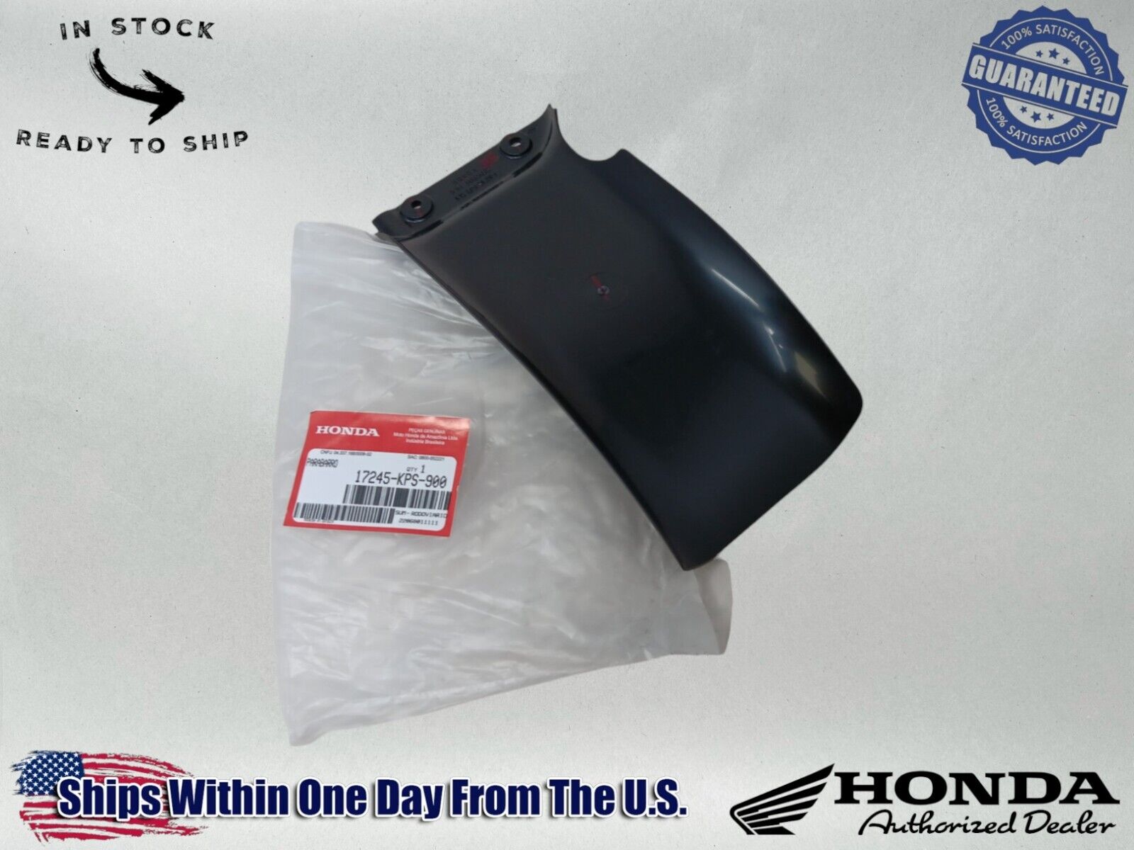 Honda Genuine OEM Authentic  Rear Mud Flap Splash Guard 17245-KPS-900