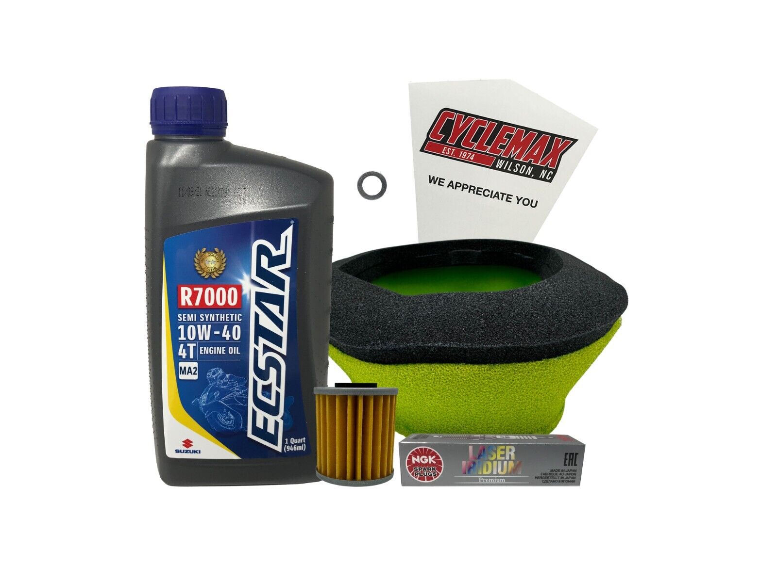 Cyclemax Semi-Synthetic Tune Up Kit w/ Spark Plug fits 2022-2024 Suzuki RM-Z250