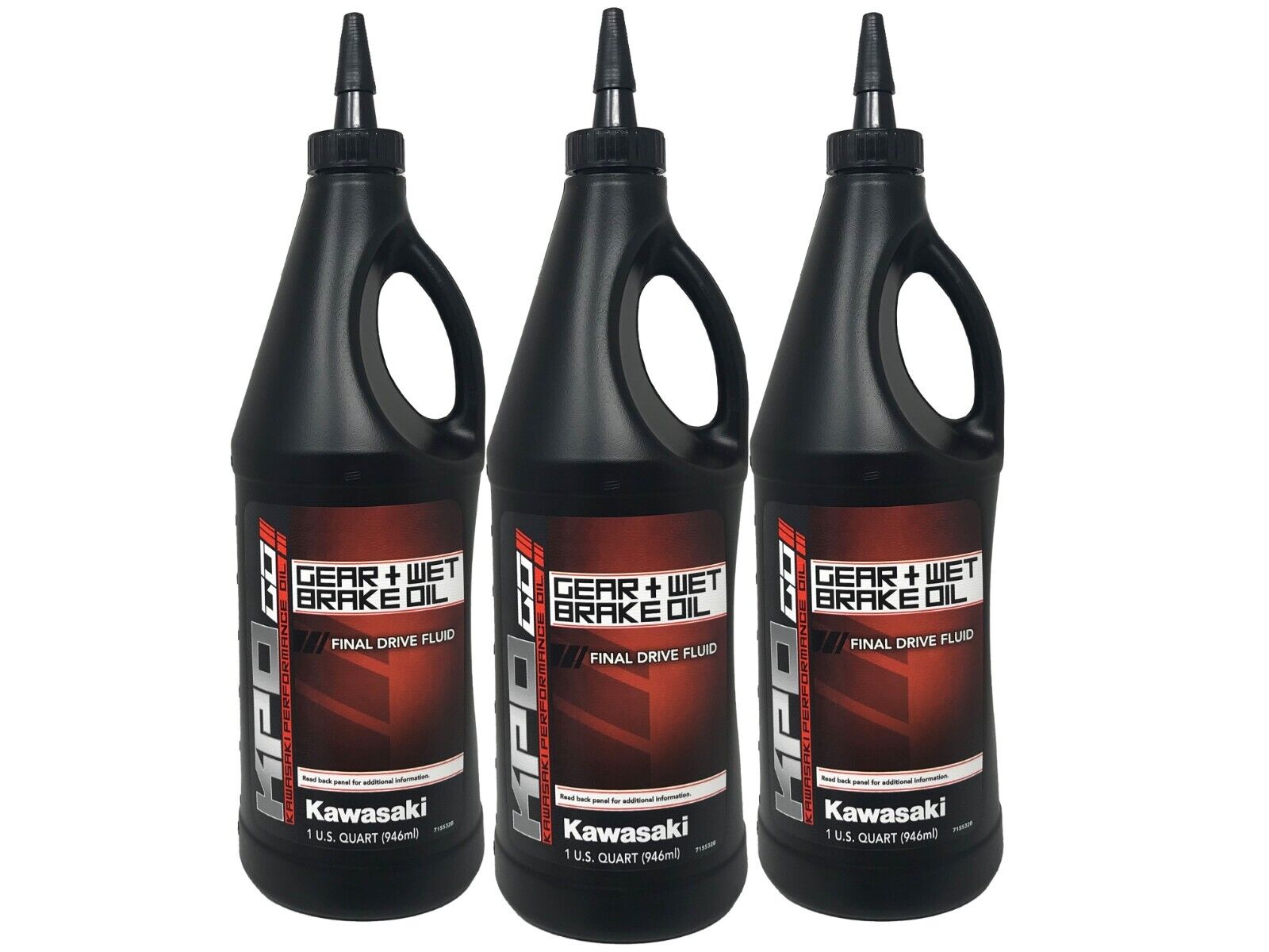 Kawasaki Genuine OEM KPO Gear + Wet Brake Oil Quart K6103G-101-01Q - 3 Pack