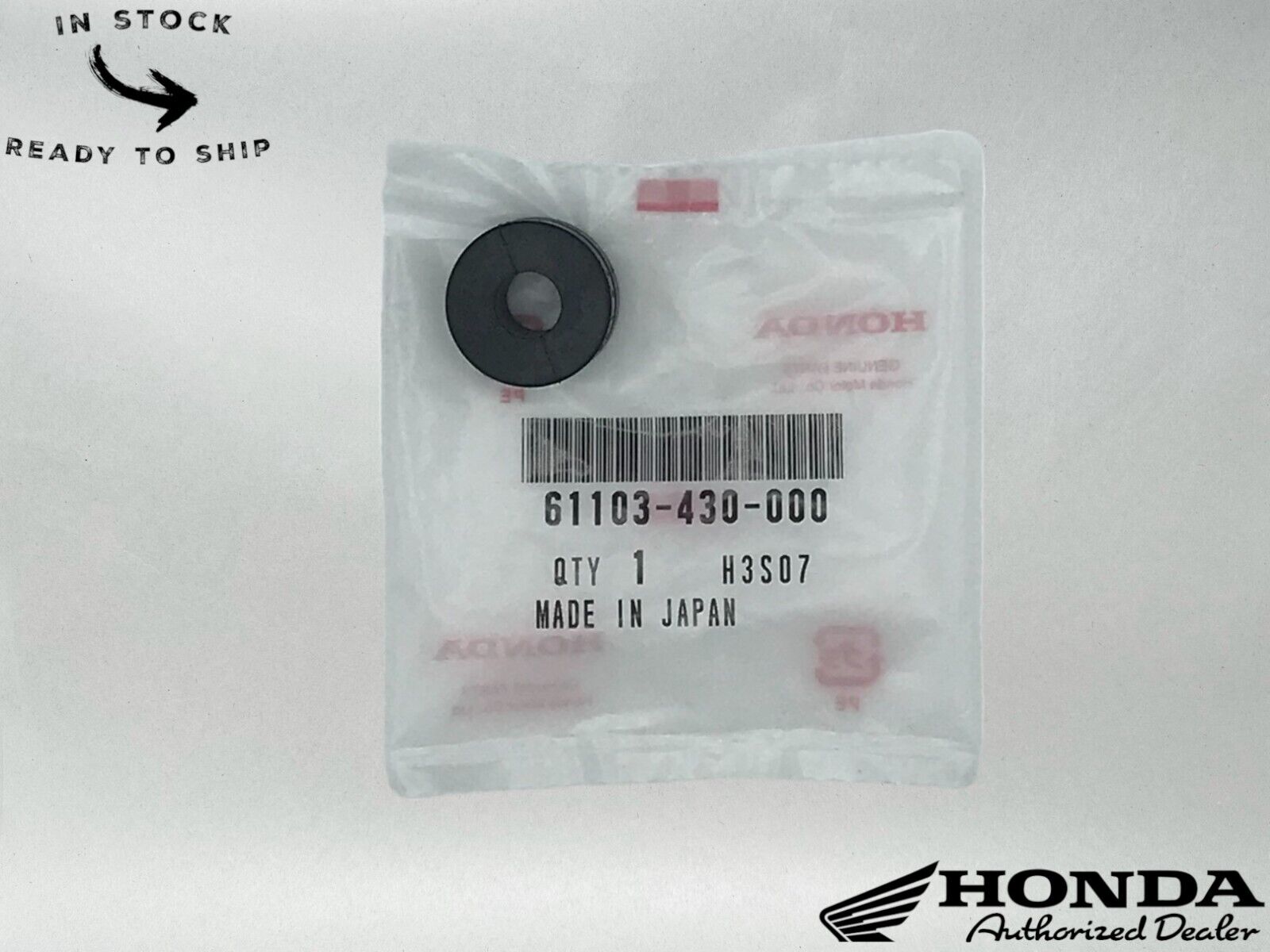 Honda Genuine OEM Fender Rubber 61103-430-000