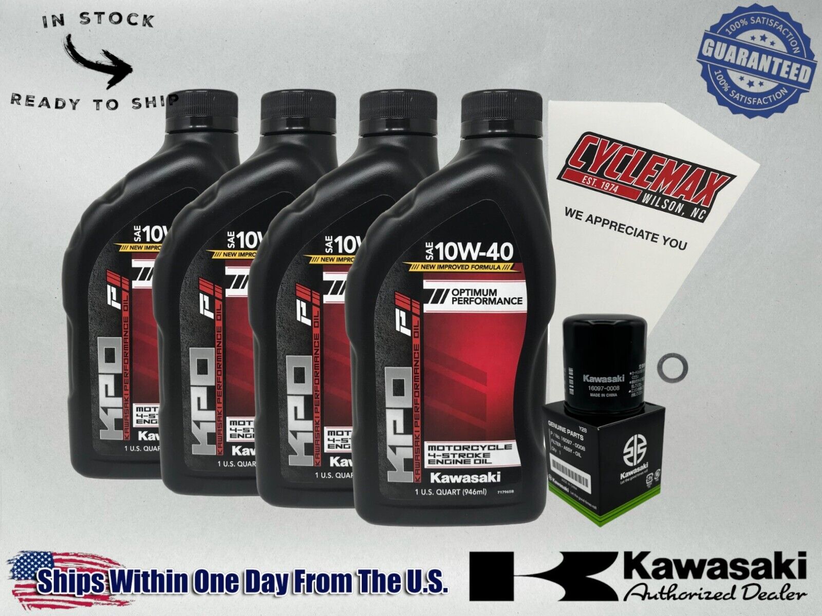 Cyclemax Standard KPO Tune-Up Kit fits 1996-2009 Kawasaki VULCAN 500