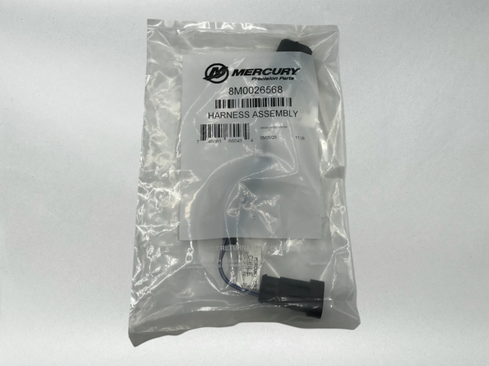 Mercury OEM Authentic Signal Driver Harness Verado Power Steering 8M0026568