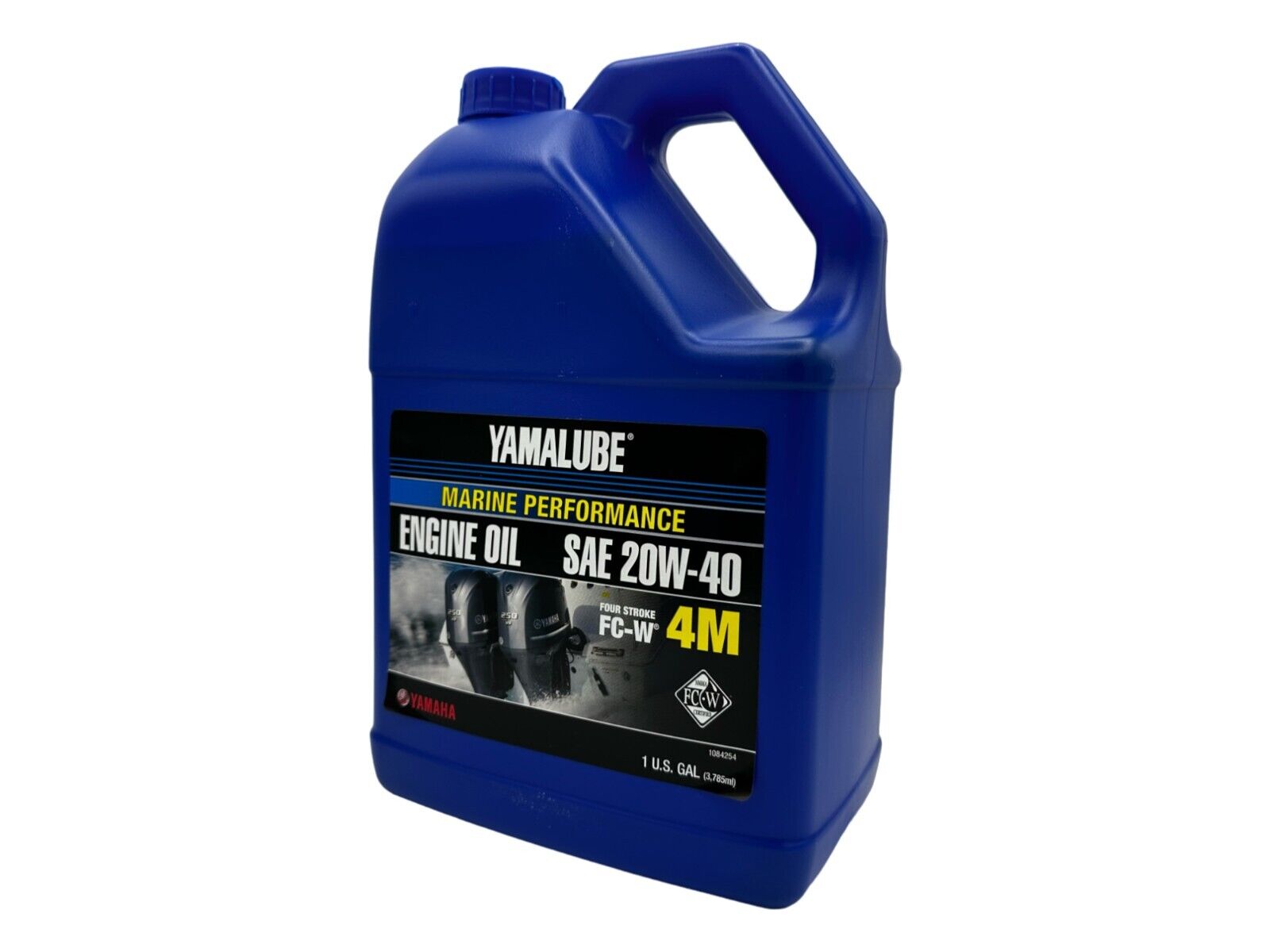 Yamaha OEM Yamalube Marine 20W-40 Engine Oil LUB-20W40-FC-04 Gallon - 4 PACK