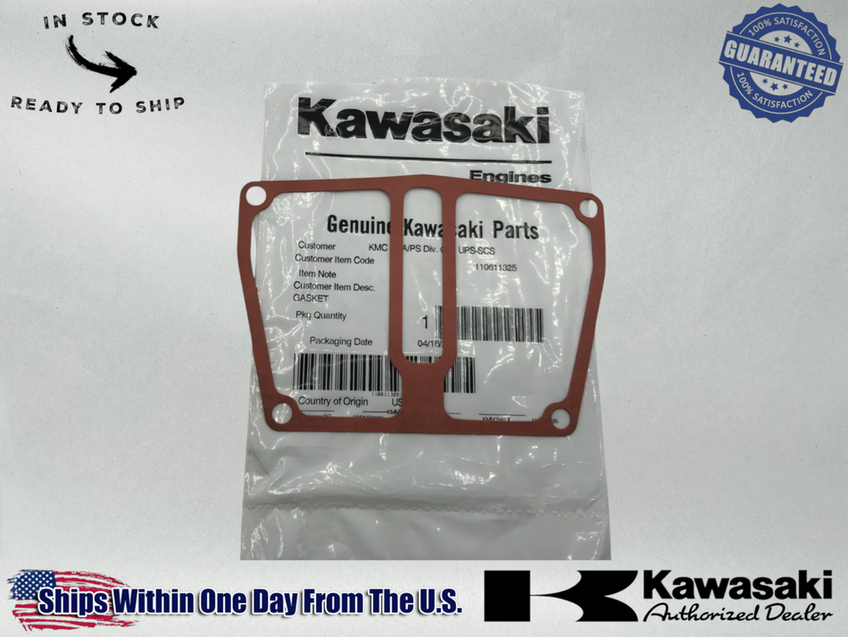 Kawasaki Genuine OEM Rocker Cover Gasket for a Mule KAF400 FJ400 11061-1325