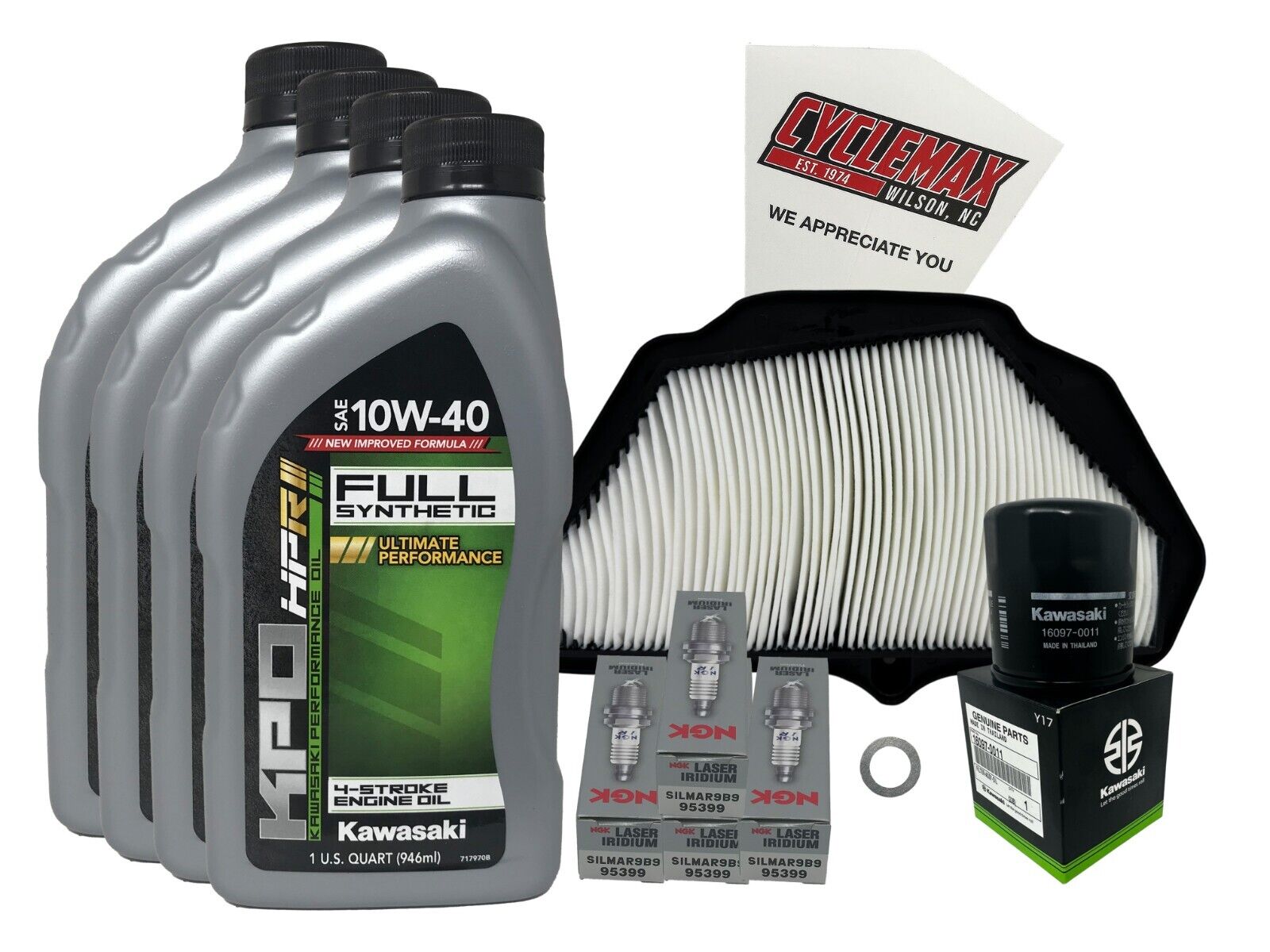 Cyclemax Full Synthetic Tune Up Kit fits Kawasaki 2017-2018 Ninja ZX 10RR