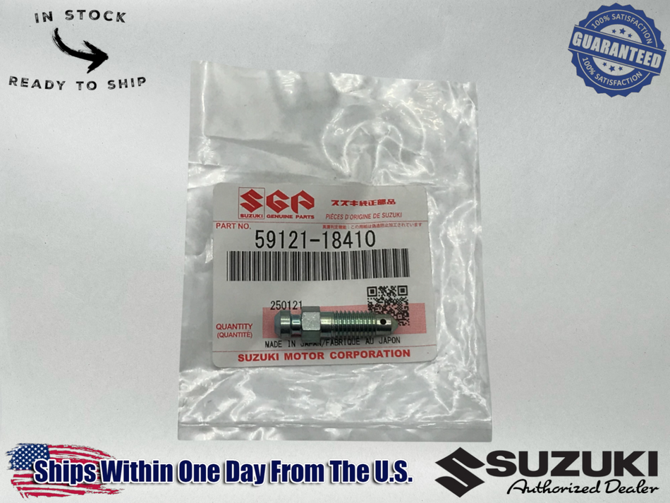 Suzuki OEM Brake fluid Bleeder Valve Screw 59121-18410 -(2000-25)DR-Z400S, SM, E