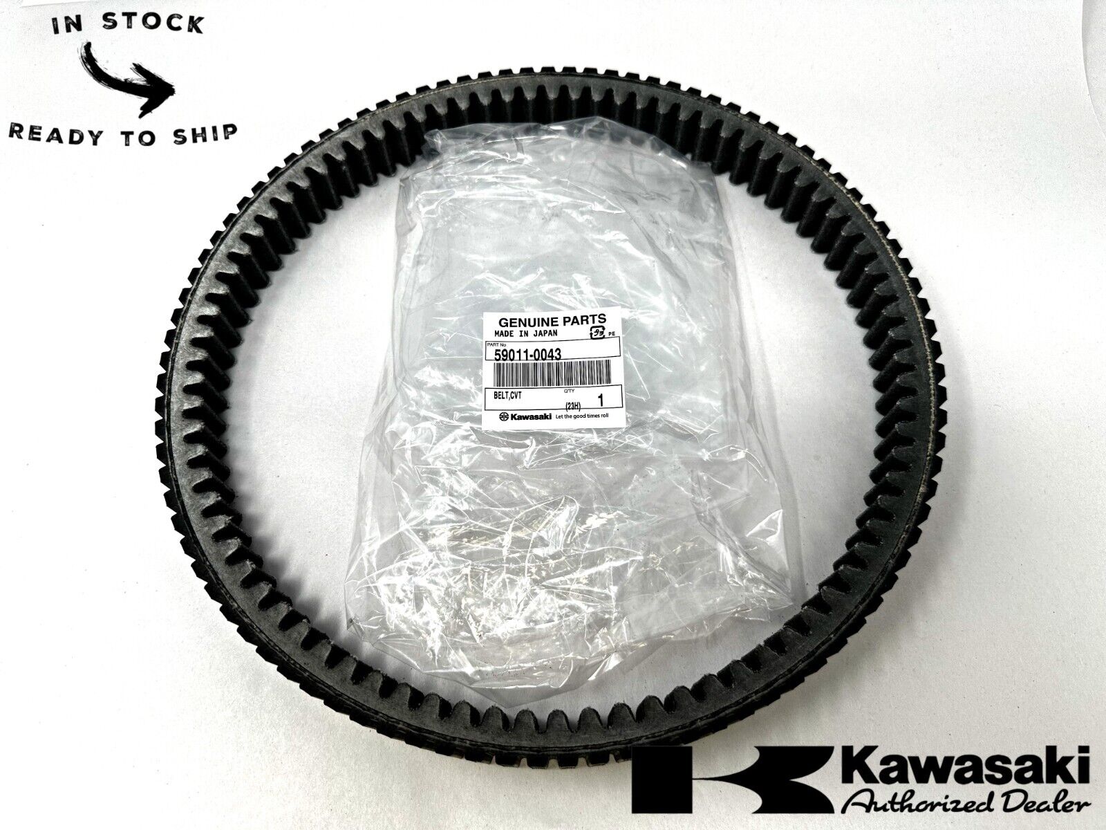 Kawasaki Genuine OEM CVT Drive Belt 59011-0043