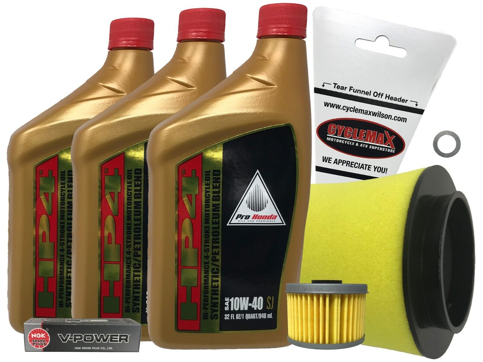 Cyclemax 2012-2013 OEM Honda TRX 500 Foreman Semi Synthetic Tune Up Kit