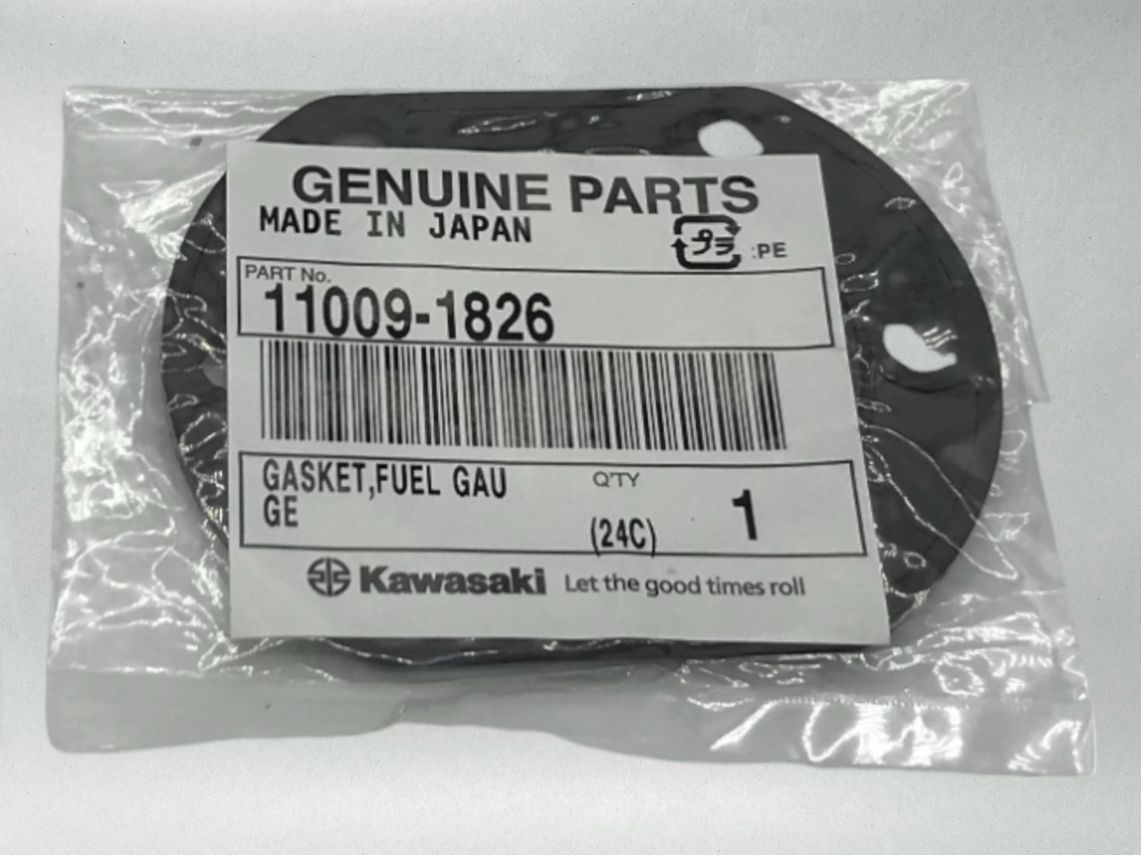 Kawasaki Genuine OEM Authentic GASKET,FUEL GAUGE 11009-1826 1