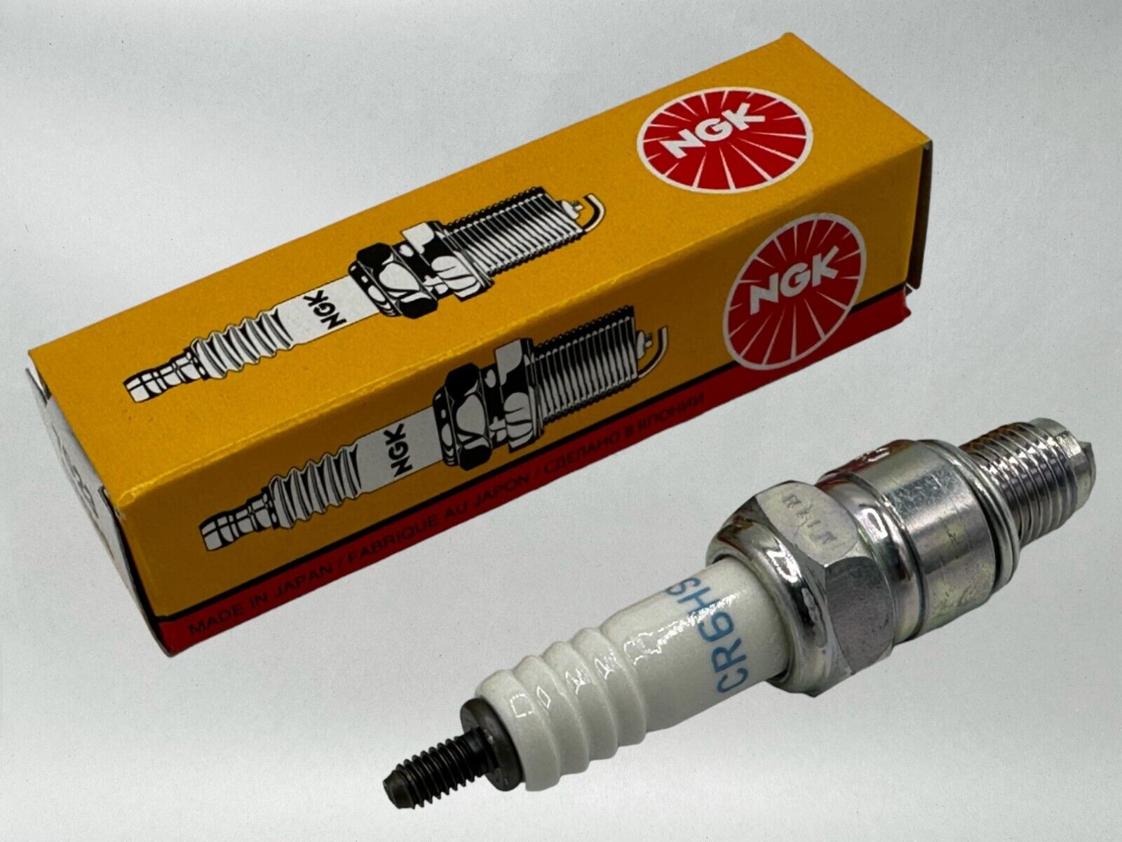 NGK Genuine OEM Authentic Spark Plugs CR6HS - 2 PACK