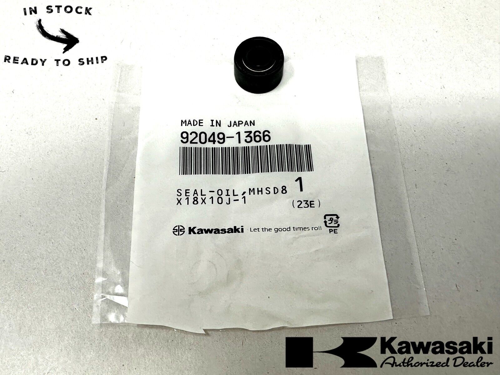 Kawasaki Genuine OEM SEAL-OIL,MHSD8X18X10J 92049-1366