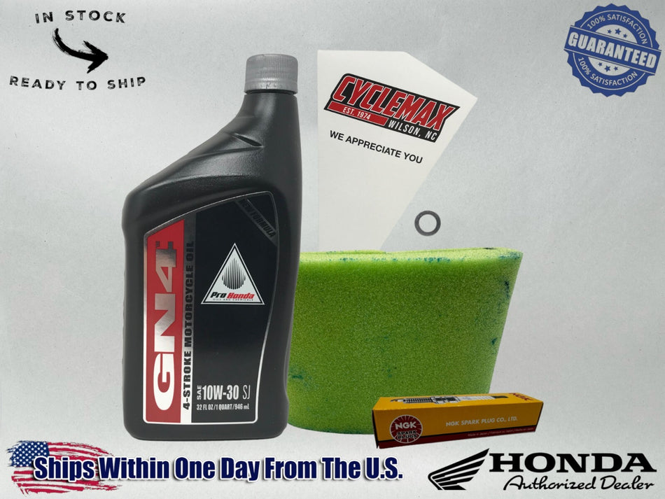 Standard 10W-30 Tune Up Kit fits 2012-2025 Honda TRX90X with Spark Plug