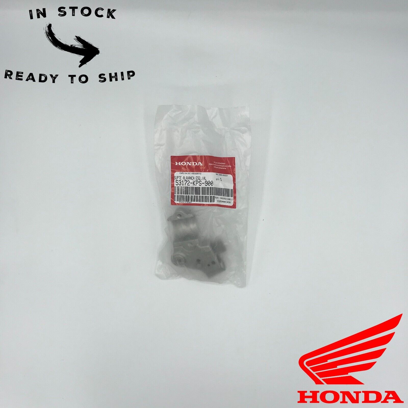 Genuine OEM Honda Clutch Lever Perch Mount Bracket 53172-KPS-900