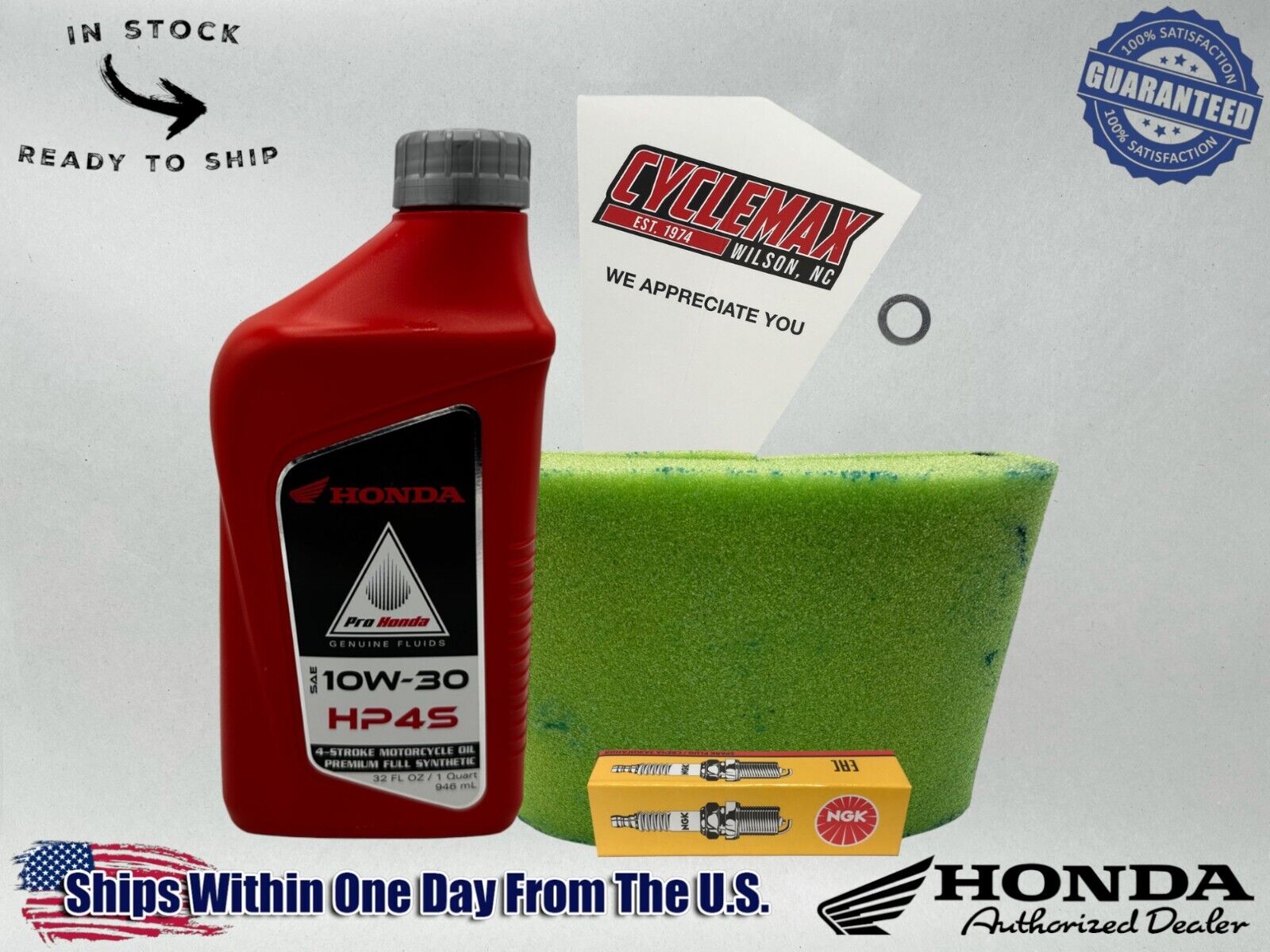 Cyclemax Full Synthetic HP4s Tune-Up Kit fits 1990-2003 Honda XR80R