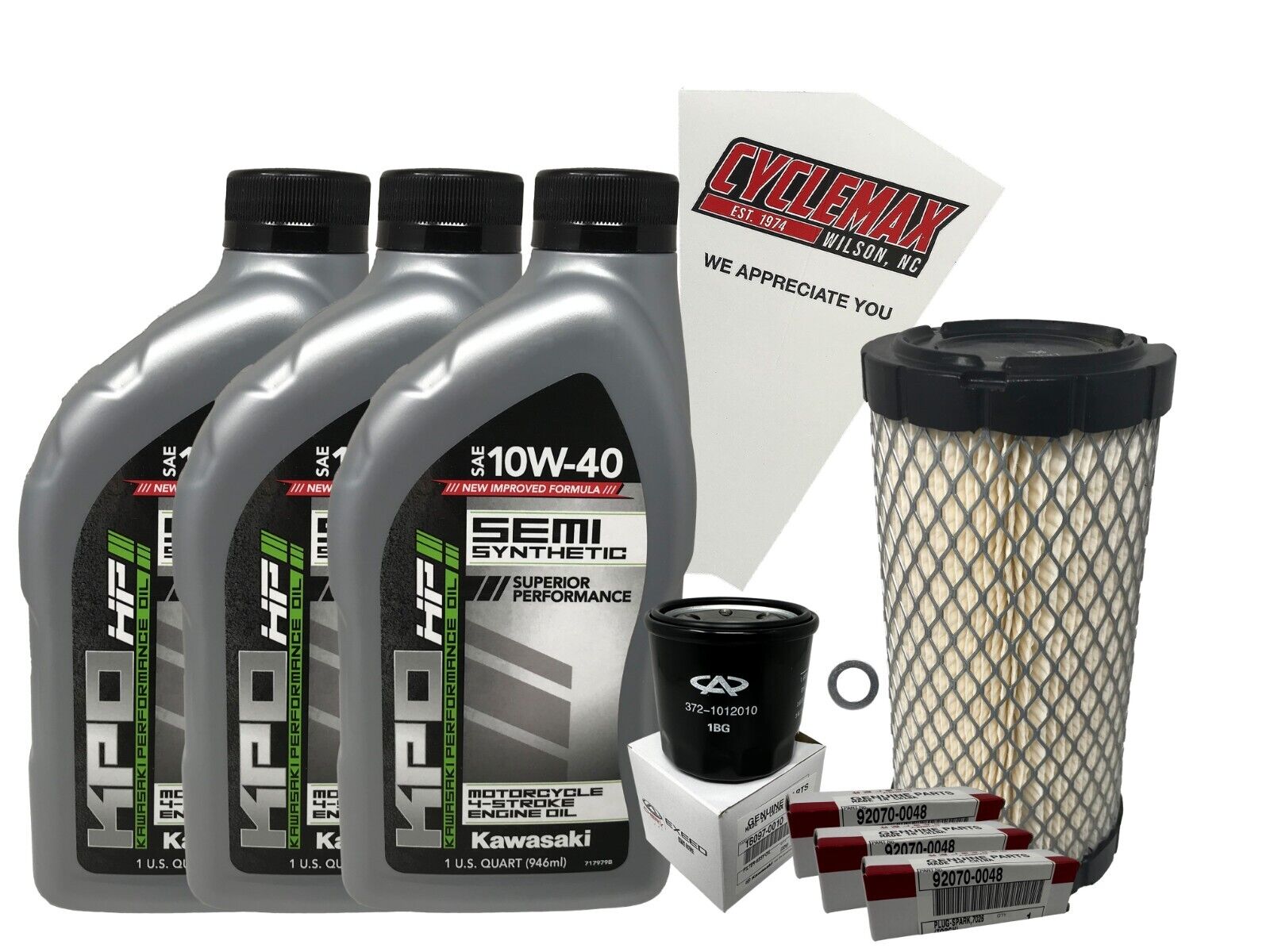 Cyclemax SS Tune Up Kit with Spark Plugs fits 2015-2023 Kawasaki Mule PR FX