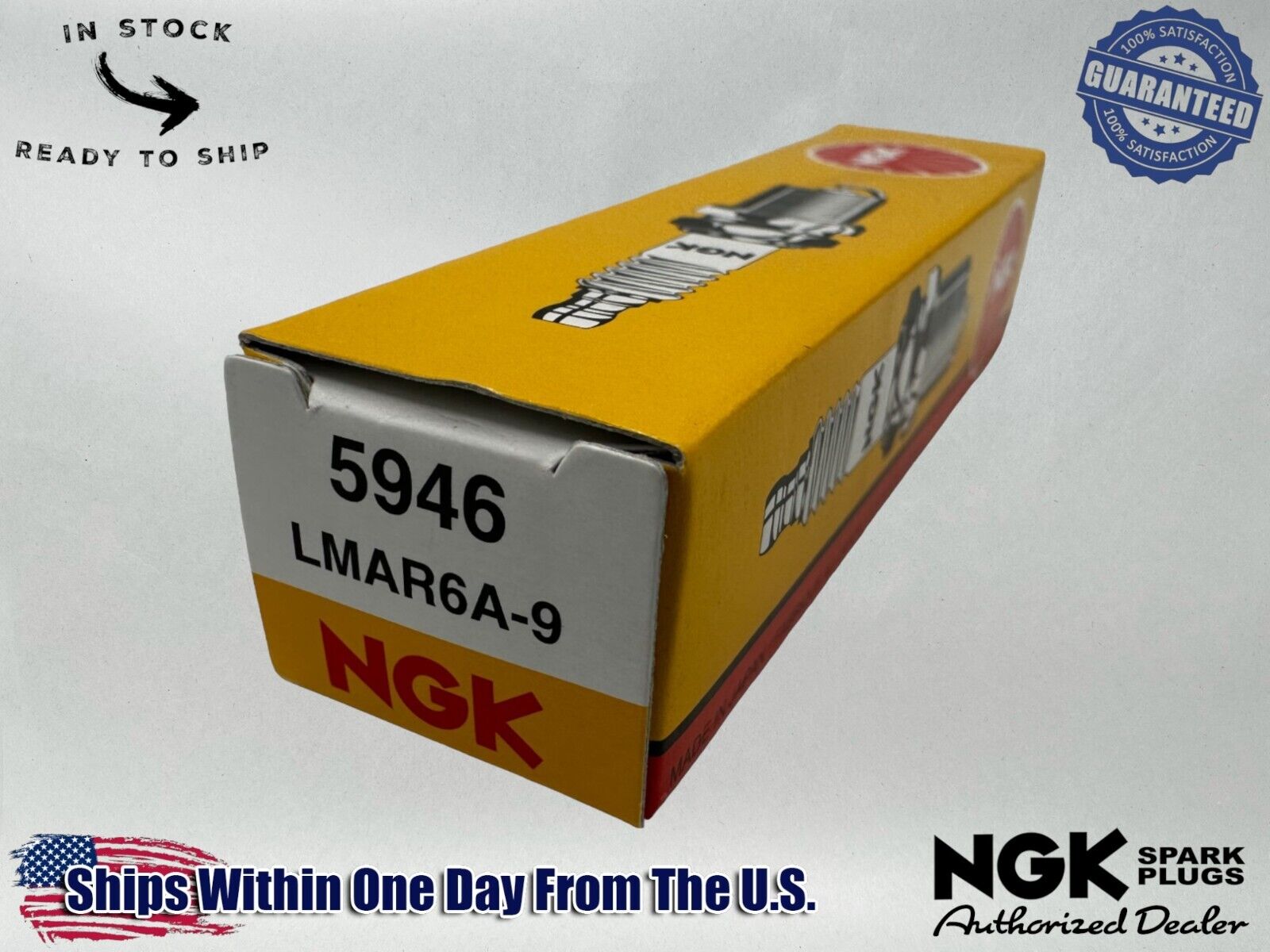 NGK Genuine OEM Authentic Spark Plug LMAR6A-9