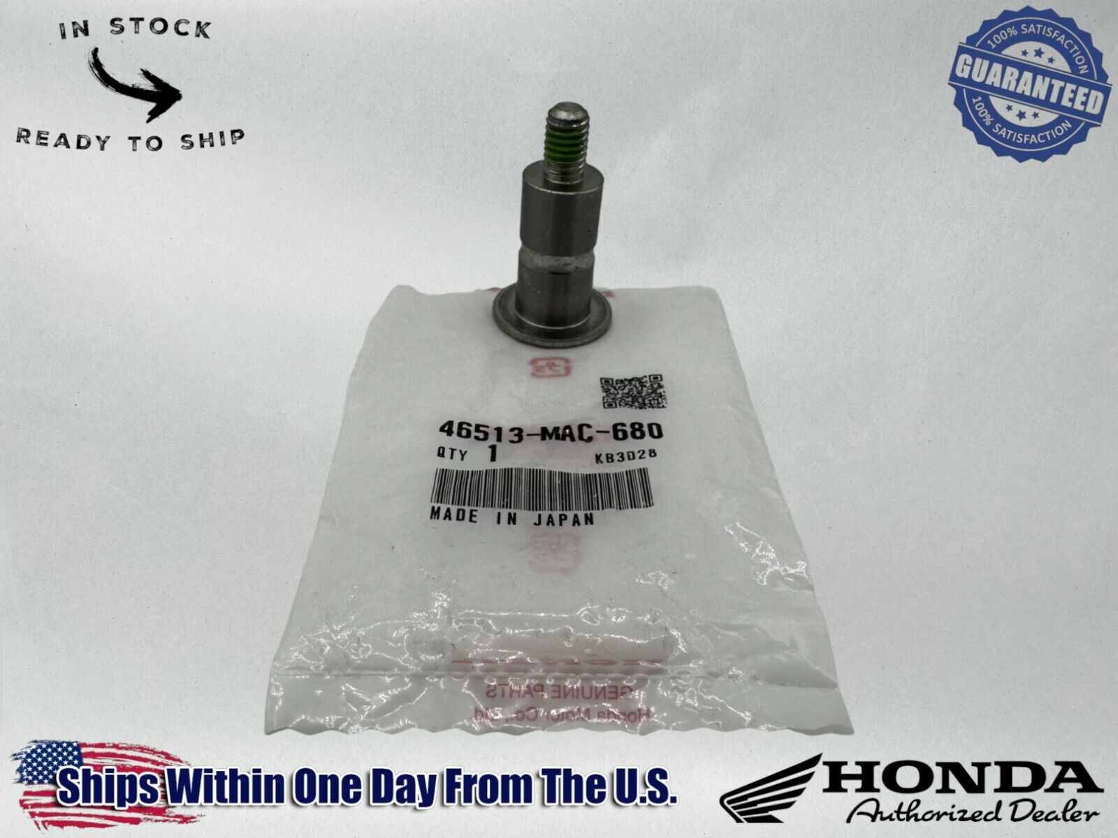 Honda Genuine OEM Authentic Brake Pivot Shaft 46513-MAC-680