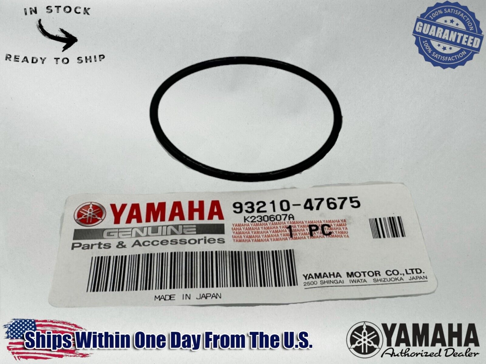 Yamaha Genuine OEM Authentic O-Ring  93210-47675-00