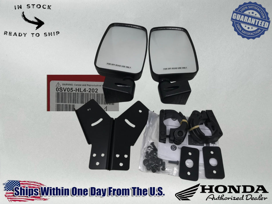 Honda Genuine OEM 2016-25 Pioneer 1000 3P 5P 6P Side Mirrors - 0SV05-HL4-202