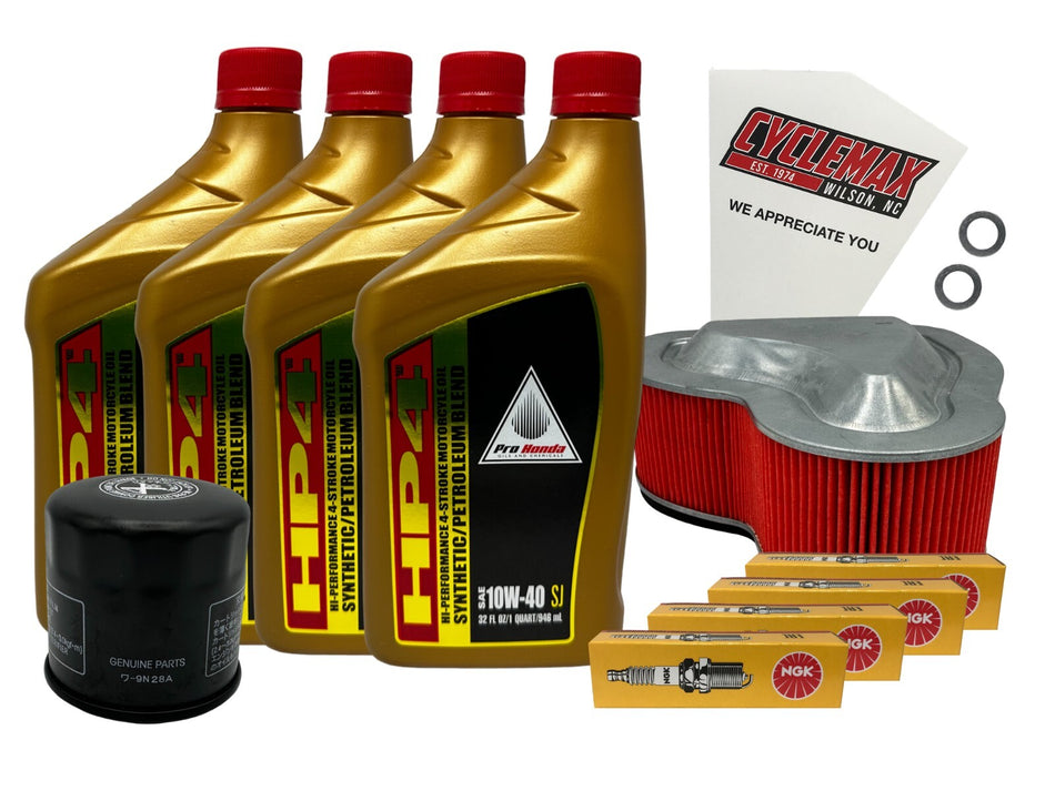 Honda HP4 Semi-Synthetic Tune-Up Kit for 2004-2009 VTX1300 with Spark Plugs