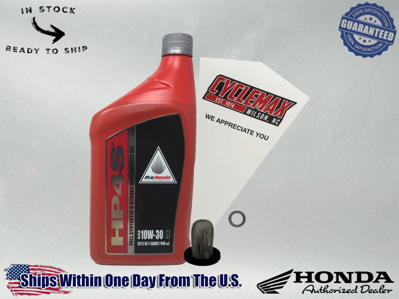 Cyclemax Full Synthetic Oil Change Kit fits 2024 Honda ADV160