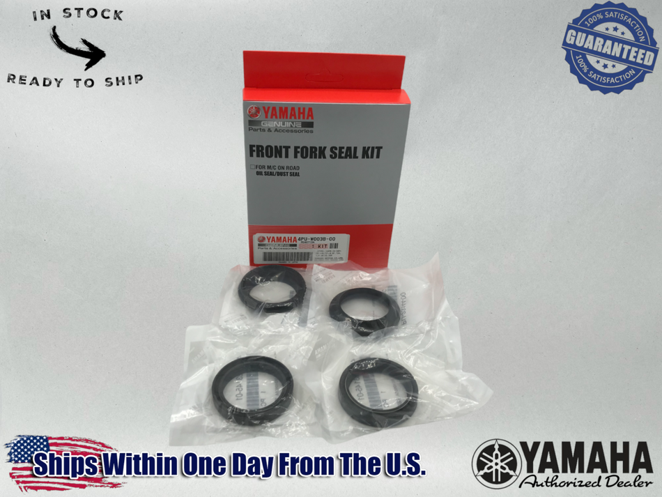 Yamaha OEM YZF R1 R6 R6S FJR1300 FZ1 FZ8 FZ Ft Fork Seal Kit 4PU-W003B-00-00