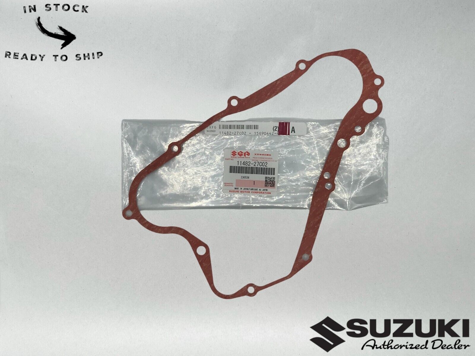 Suzuki Genuine OEM Clutch Cover Gasket 11482-27C02