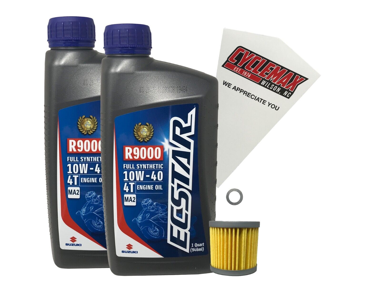 Cyclemax Genuine OEM Full Synthetic Oil Change Kit fits 2000-2022 Suzuki DR-Z400