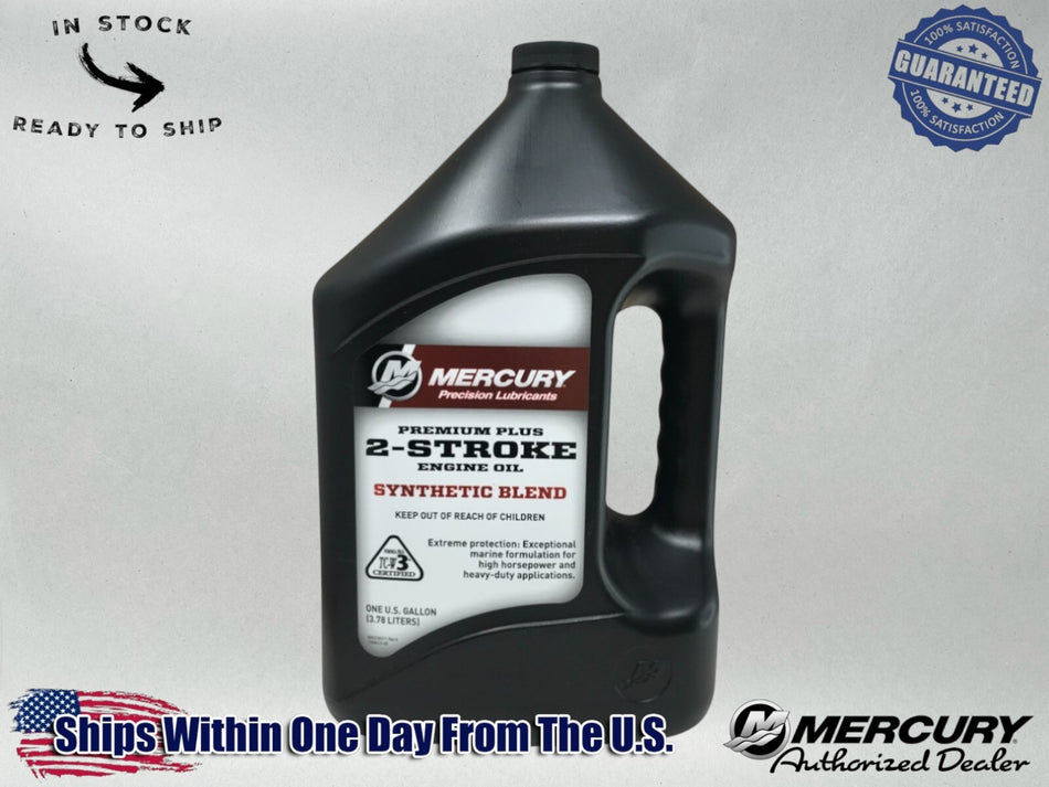 Mercury OEM TCW3 SS Premium Plus 2 Stroke Oil Gallon 92-858027K01