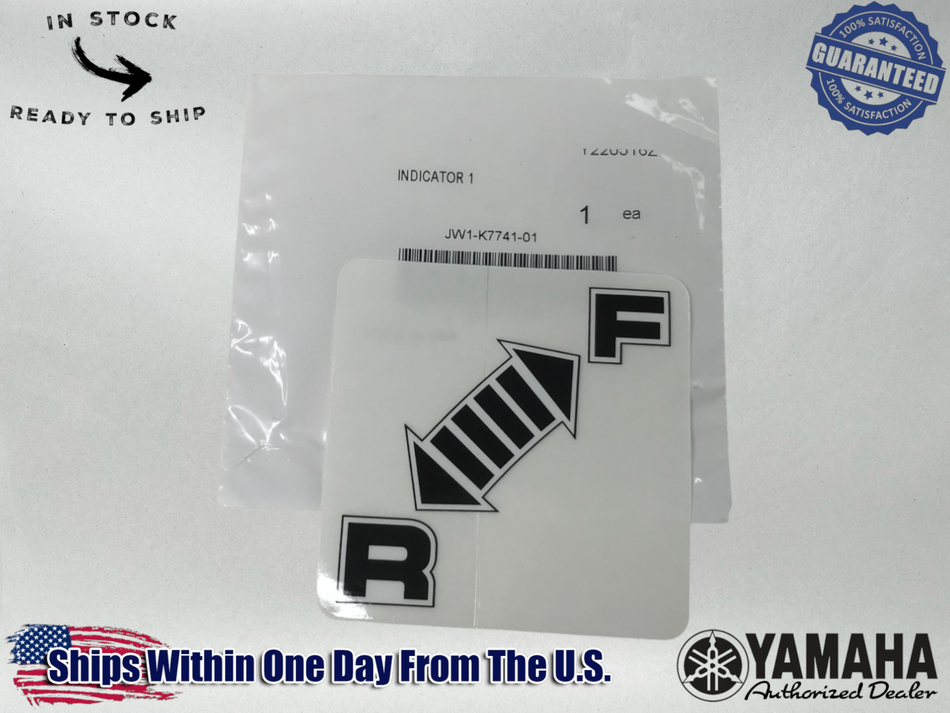 Yamaha OEM GOLF CART BUGGY FORWARD REVERSE HANDLE SAFETY DECAL JW1-K7741-01