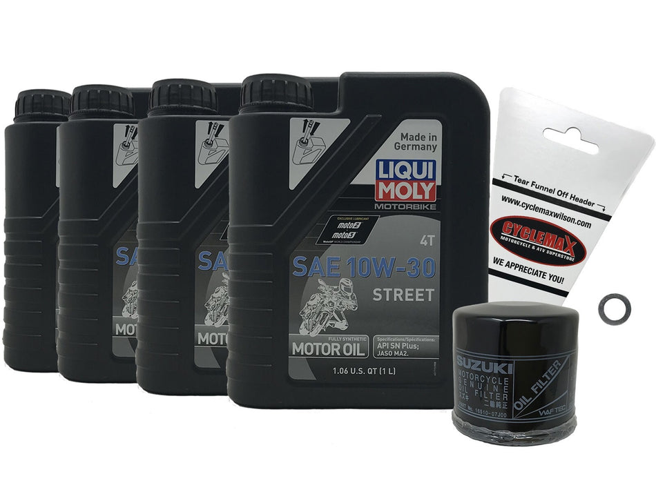 Suzuki Ecstar Full Synthetic Oil Change Kit for 1999-2020 GSX1300R HAYABUSA