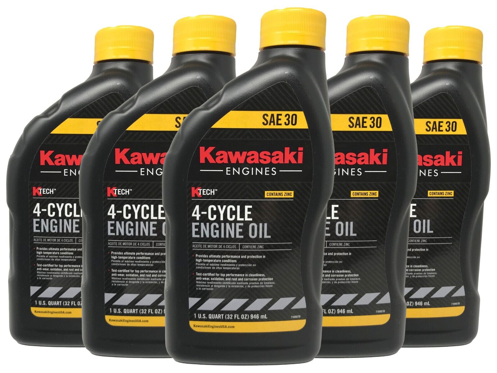 Kawasaki SAE 30W Motor Oil 5 QUARTS 99969-6281 5 PACK