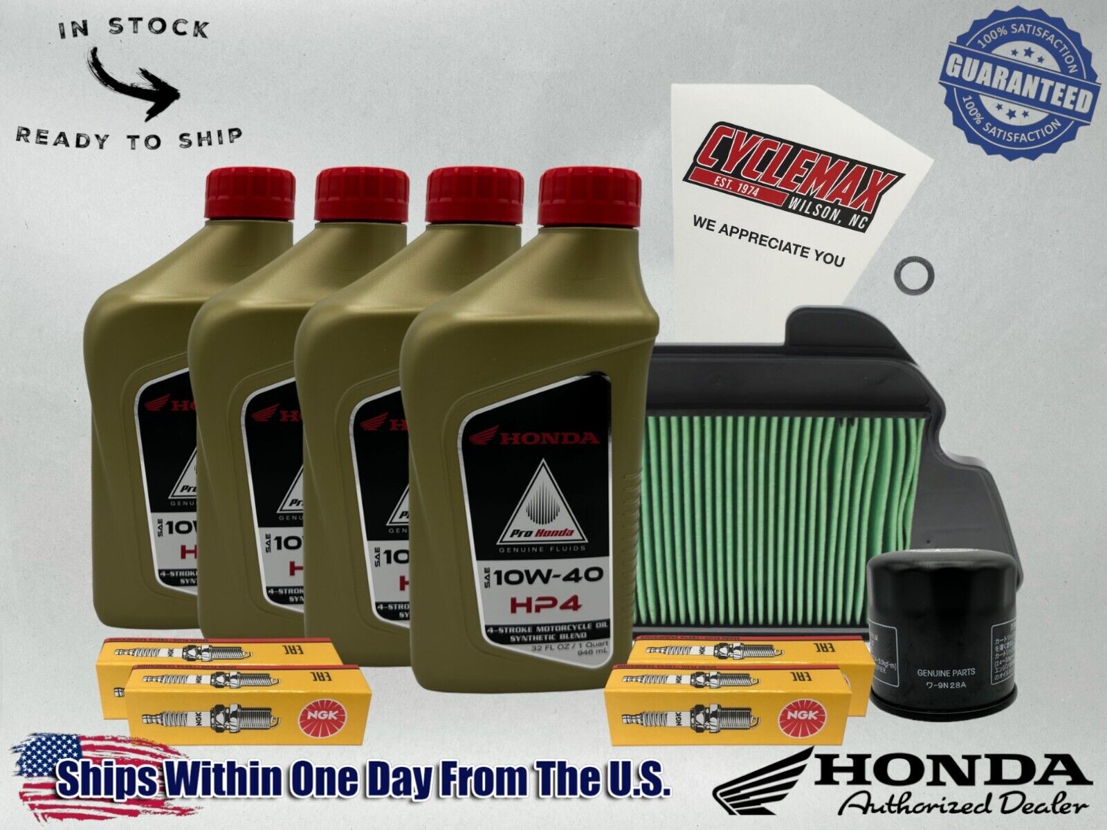 Cyclemax Semi-Synthetic HP4 Tune-Up Kit fits 2014-2018 Honda CBR650