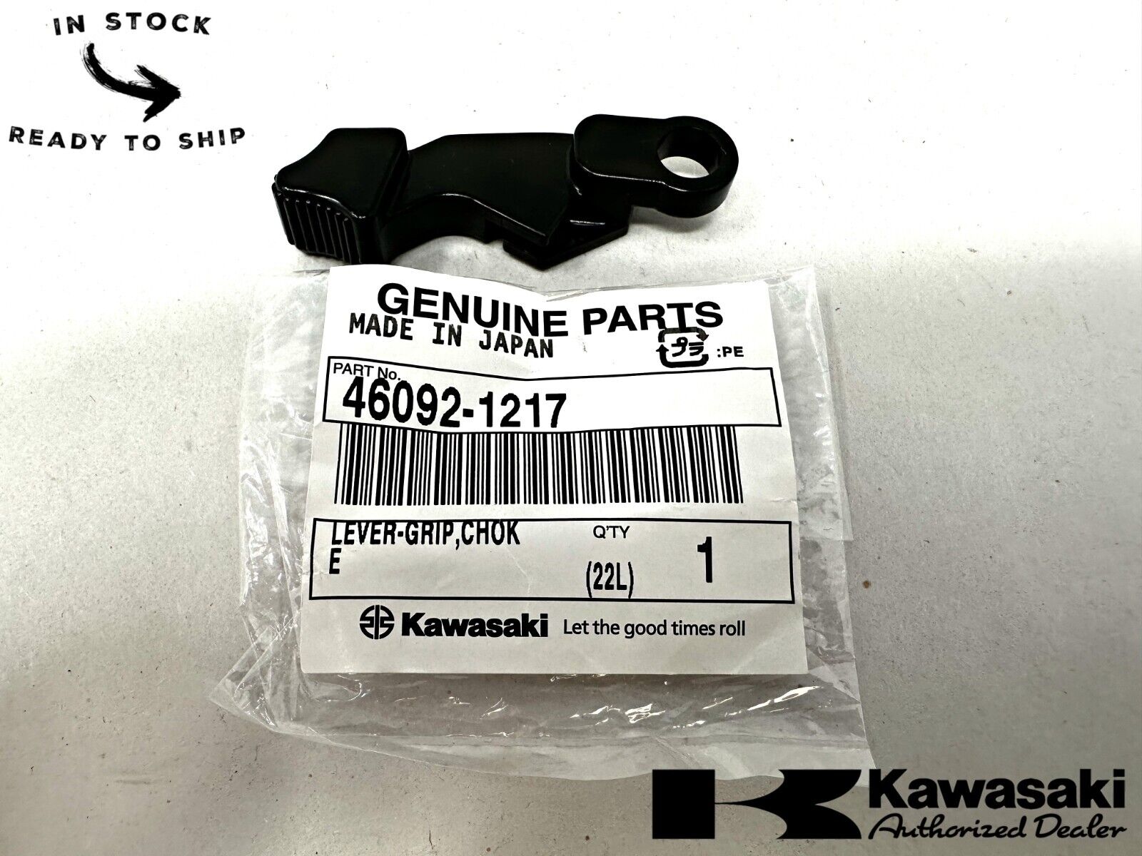 Kawasaki Genuine OEM Choke Grip Lever 46092-1217