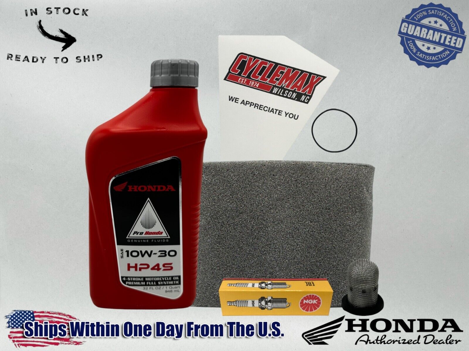 Cyclemax Full Synthetic HP4s Tune-Up Kit fits 1986-1987 Honda TLR200