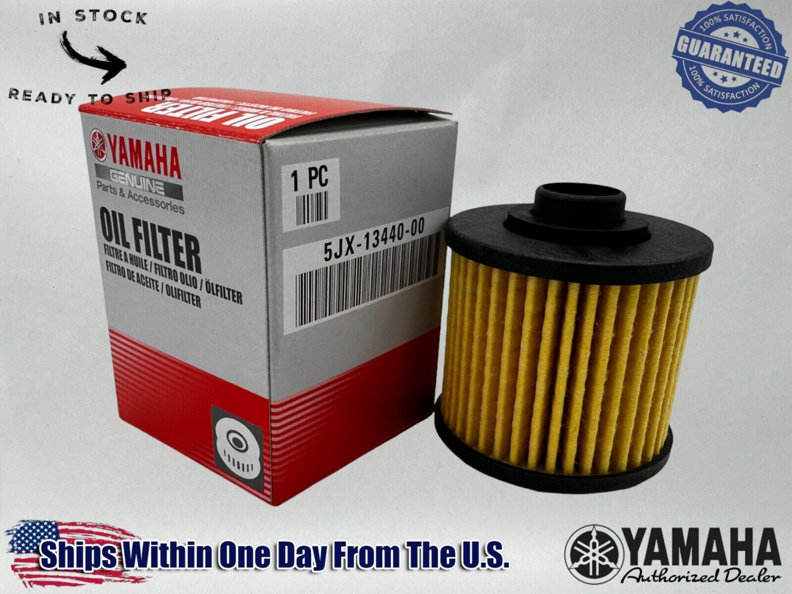 Yamaha Genuine OEM Authentic Oil Filter 5JX-13440-00-00