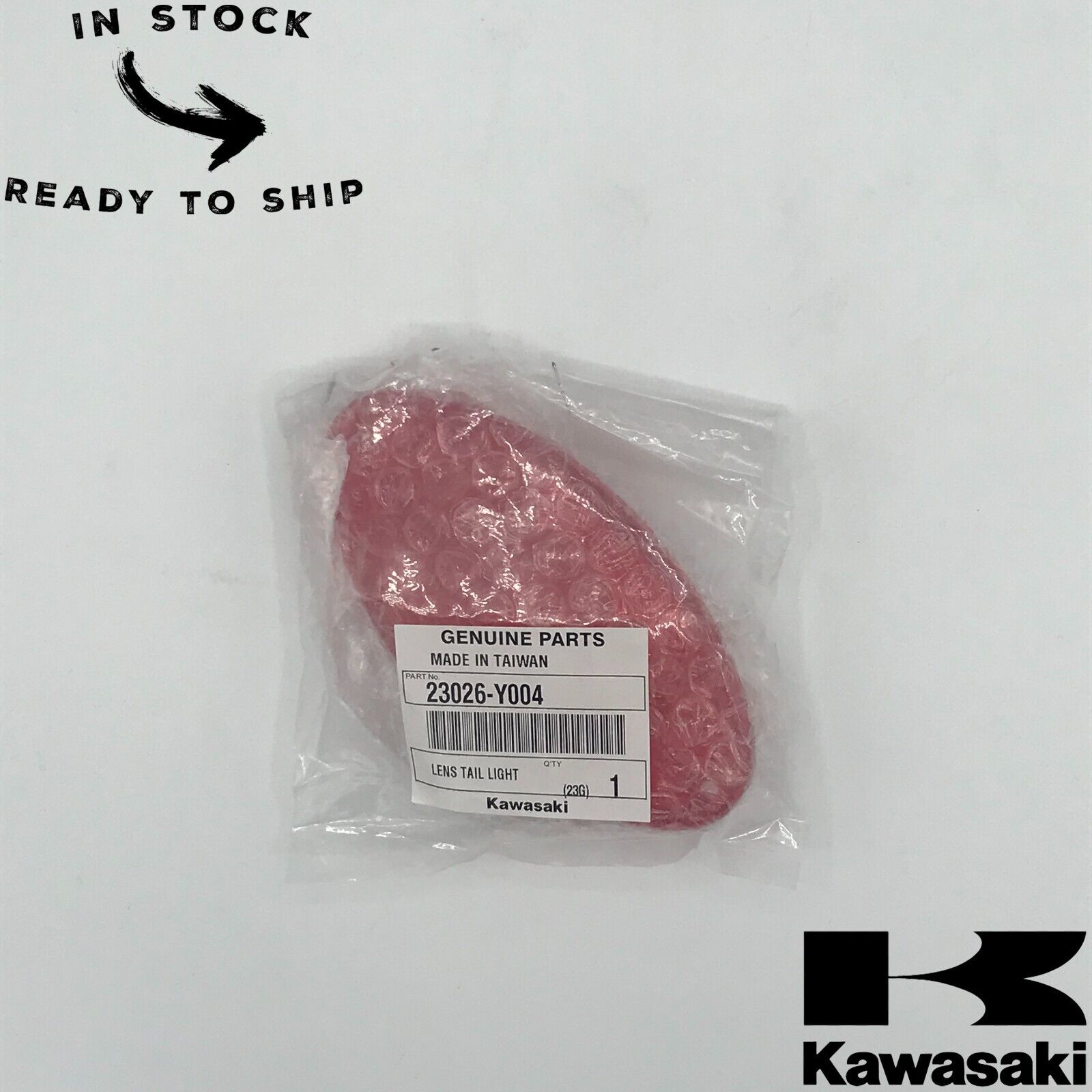 Genuine OEM Kawasaki Rear Tail Light Lens Lamp 23026-Y004