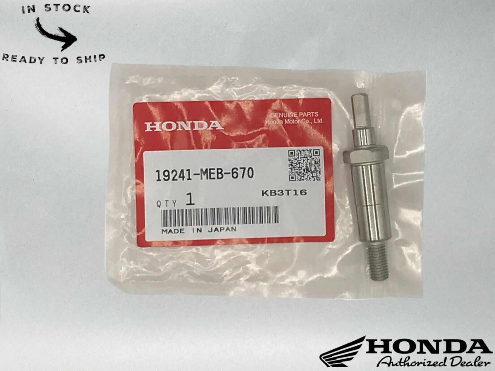 Honda Genuine OEM Water Pump Shaft 19241-MEB-670