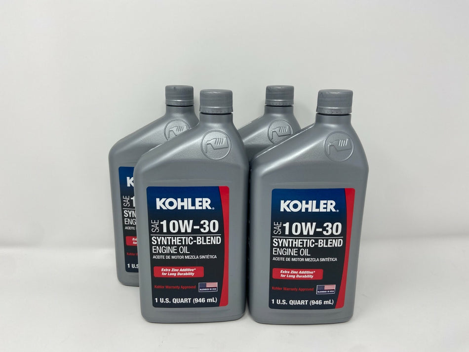 Kohler 10W30 Semi Synthetic Motor Oil 4 QUARTS 25 357 65-S 4 PACK 10w-30