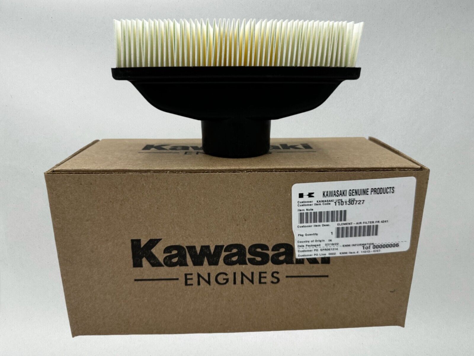 Kawasaki Genuine OEM Authentic Air Filter 11013-0727