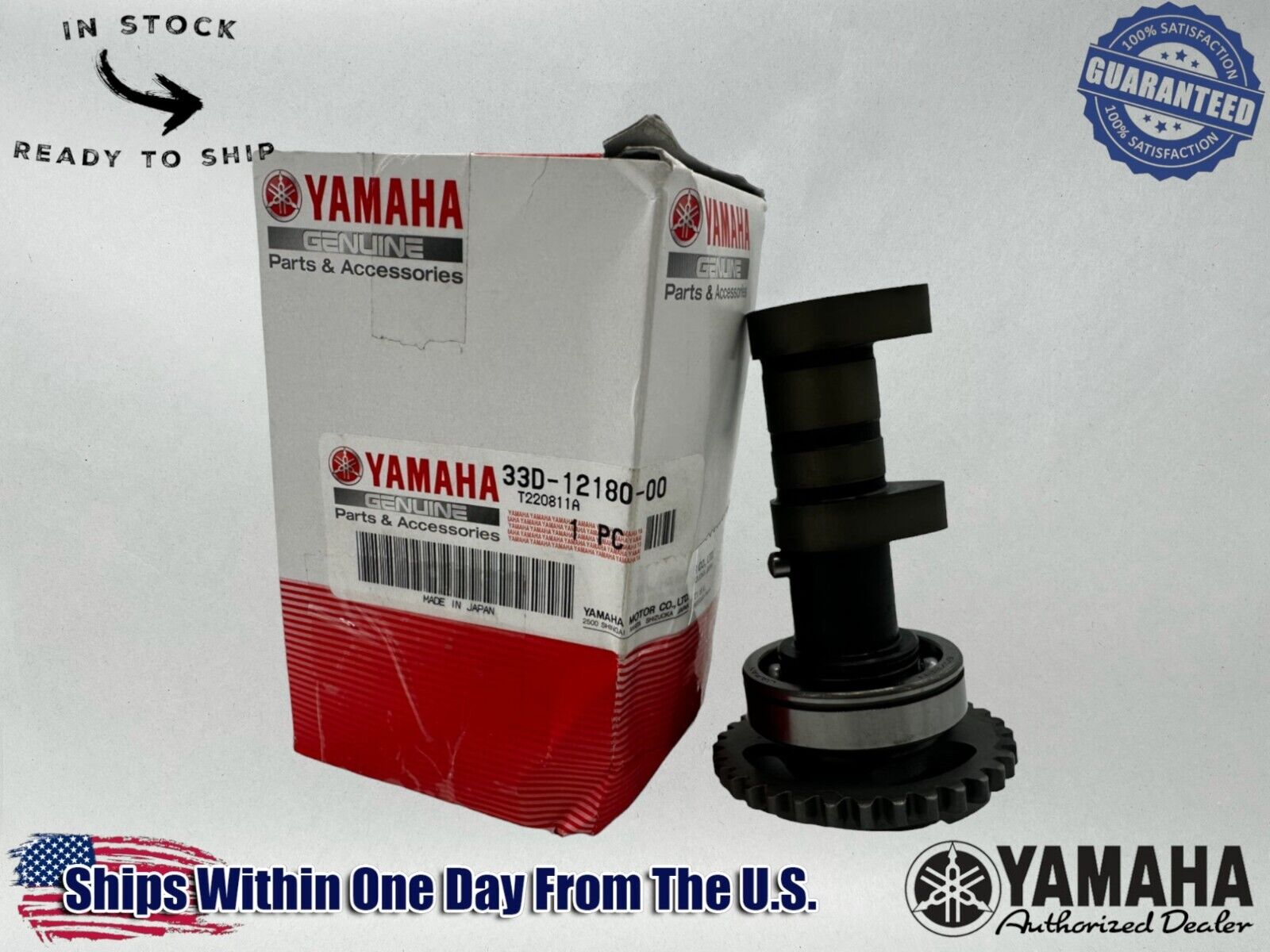 Yamaha Genuine OEM Authentic Camshaft Assembly 33D-12180-00-00