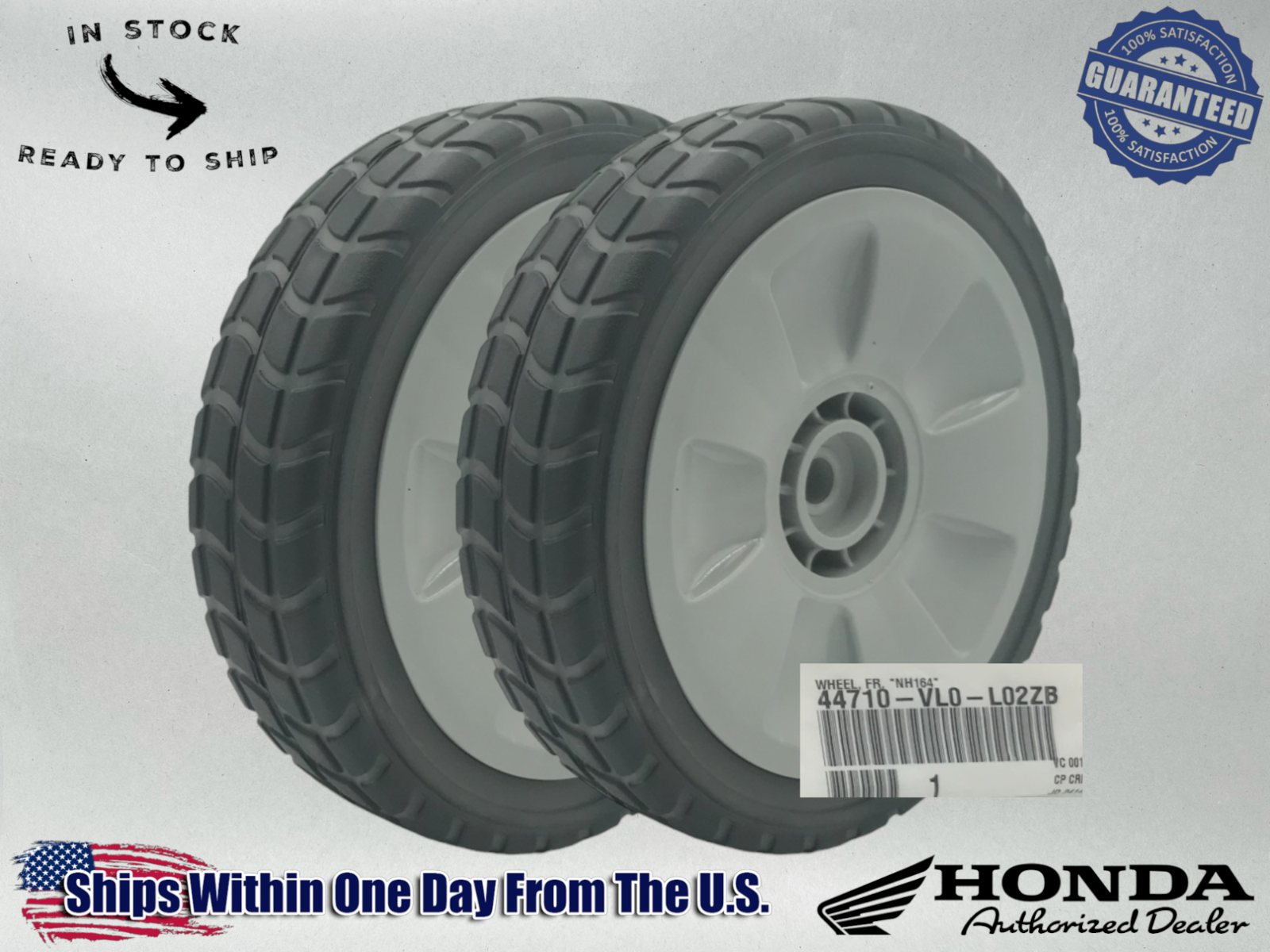 2 Pack New Genuine OEM Honda Front Wheel *NH164* 44710-VL0-L01ZA