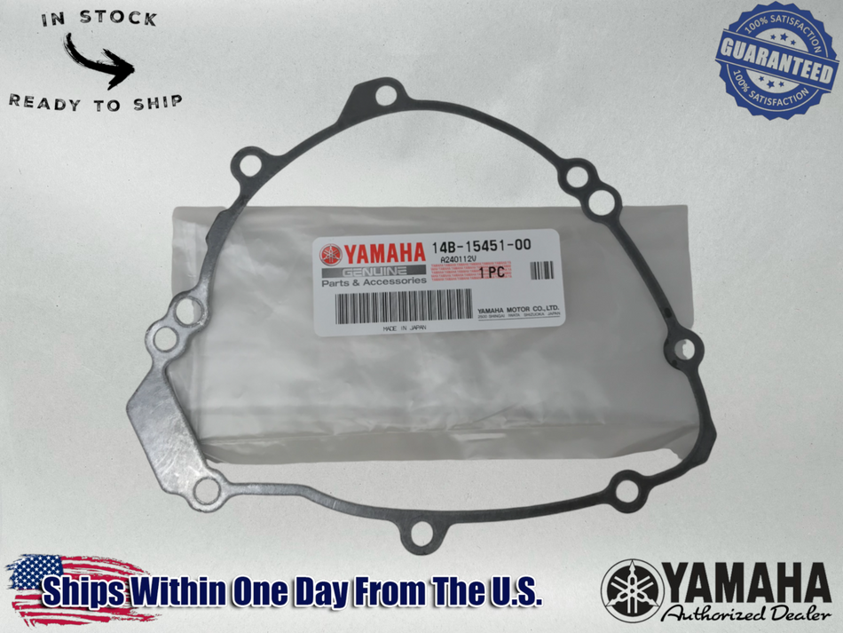Yamaha OEM (09-14)YZFR1 YZF R1 YZF-R1 Lh Stator Magneto Cover Gasket 14B-15451-00-00