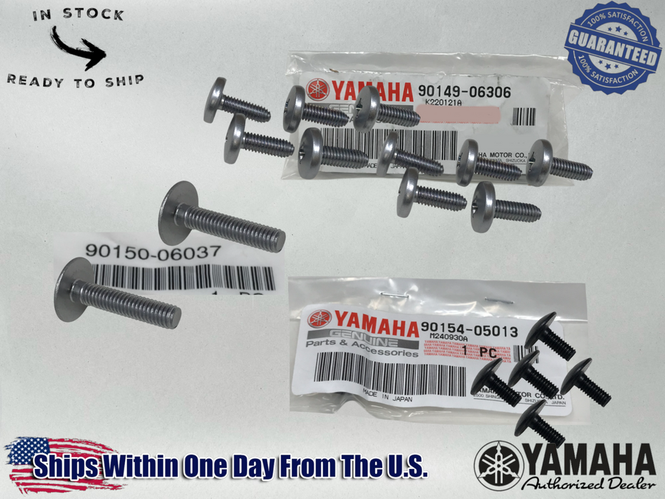 Yamaha Genuine OEM Authentic BANSHEE FENDERS BOLTS & SCREW KIT YFZ350
