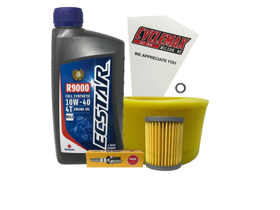 Full Synthetic Tune Up Kit w/ Spark Plug fits 2001-2020 Suzuki DR-200