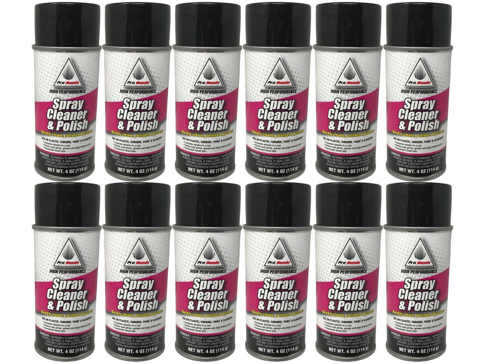 Honda Genuine OEM Pro Honda 4oz Spray Cleaner and Polish 08732-SCPSM - 12 Pack