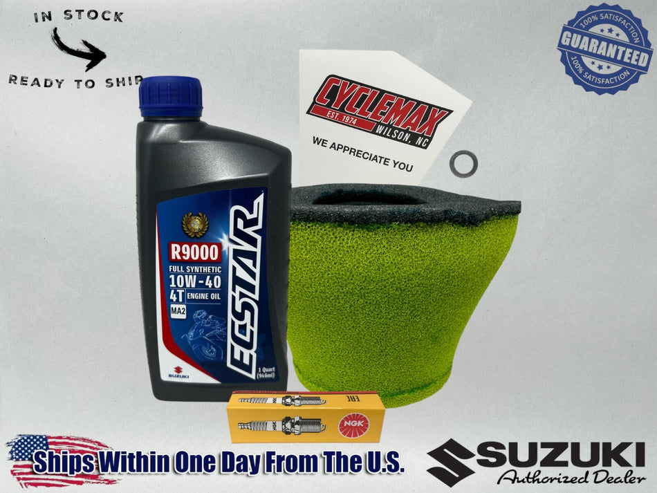 FS 10W40 R9000 Transmission Oil & TuneUp Kit fits 1986-2001 Suzuki RM80