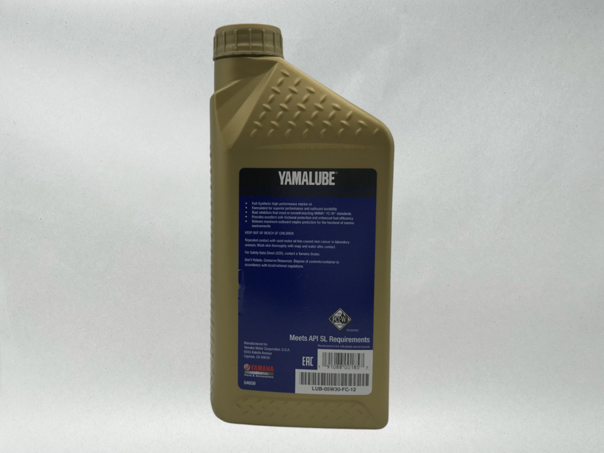 Yamaha Yamalube 5W‑30 FS 4M FC‑W Marine Engine Oils LUB‑05W30‑FC‑12- 4 PACK