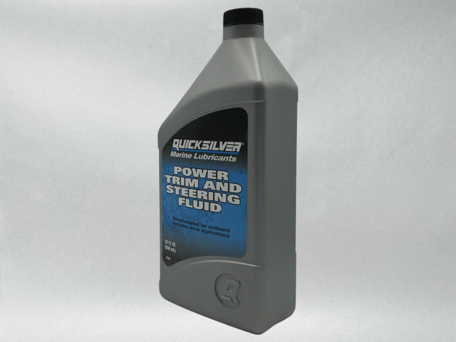 Quicksilver OEM Power Trim & Steering Fluid Quarts 92-858075Q01 4 Pack